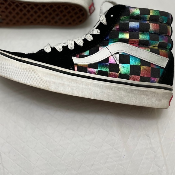 Van’s Off the Wall Hi Top Sneakers. Size 5.5 Black Suede upper & padded sides. - Picture 5 of 12